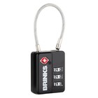 Brinks Lock Tsa Approved 3 Dial Resettable Combination Luggage Lock Three Colors