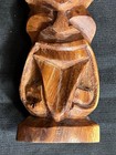 Vintage Hand Carved Wood Tiki Hut Carving Statue Art Sculpture Wooden