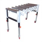 Adjustable Expandable Gravity Wheel 9 Roller Conveyor Flexible Table T1732