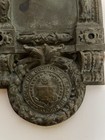 Antique Bronze brass 1831 Door Plate Seal Of Cook County Court House Chicago