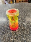 Foohy Fooz Lava Pencil Sharpener Neon Yellow   Pink Rare