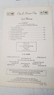 Five Union Pacific Railroad Dining Car Menus Kansas City L a  Coffee Shop 5088
