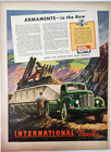 International Harvester Heavy Duty Mining Truck Vintage 1944 Magazine Print Ad
