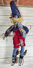 Christmas Winter Pixie Elf  14  Decorative Wire Frame Doll Bell Hat  Vintage