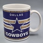 Vintage 1990   s Dallas Cowboys Mirror Ceramic Team Nfl Coffee Mug Cup Papel Usa