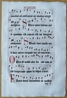 Post Incunable Leaf Music Graduale Romanum  h  - 1500