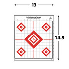 25 Rifle Sighting Targets For Gun Range Handgun Pistols Red Diamonds 13x14 5