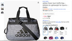 New With Tagsadidas Diablo Small Duffel Bag - Jersey Onix Grey black