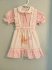Vintage 1980 Strawberry Shortcake Pink Eyelet Prairie Dress 3t 4t Read Descripti