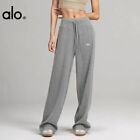 New Alo Yoga Women s Lazy Elongated Knitted Sweatpants Loose Fit Pants