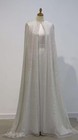 Glitter Wedding Dresses Cape Luxury Halter Women Elegant Bridal Cape Cloak