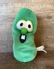 Vintage 90s Veggietales 7    Larry The Cucumber Bean Bag Plush Beanie By Gund