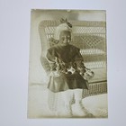Antq Glass Plate Photo Negative Slide 5x7 Cute Girl Portrait Manchester Ny 11