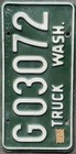1958 1959 1960 1961 1962 Washington Truck License Plates