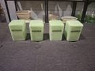 Jeannette Jadite   Jadeite Pinch Spice Jars Uranium