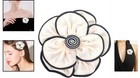 Oidims Extra Large Camellia Flower Brooches Lapel Pins Dainty Satin Fabric
