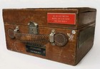 Vtg Weston Model 341 Ac dc Voltmeter W  Wood Case     Vintage Industrial Lab Meter