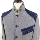Luis Trenker Janker Men s Size 52 Blue Gray Cotton Linen Sport Coat Jacket