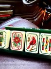 Acrylic Hummingbird   Ivory Hand-painted Christmas American Mahjong Set