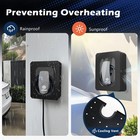 Ufixed Outdoor Ev Charger Enclosure Wall Box With Lock For Tesla   Others  Black