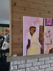 Vintage Style Abstract Expressionis Painting Mid Century Modern Art Signed 