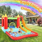 Dreamvan  Bounce House W slide   Blower Inflatable Bouncer Water Park Kids Gift 