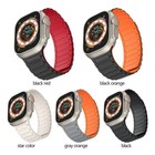 Magnetic Strap For Apple Watch Ultra 2 Band 9 8 7 Se 6 5 4 3 Silicone Watch Band