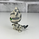 Lps Shorthair Cat  32 Gray Green Eyes Authentic 2005 Littlest Pet Shop