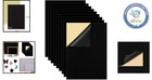 Crafty 10pcs A4 Black Self-adhesive Felt - Peel   Stick For Easy Application