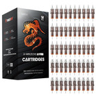 50pcs Tattoo Cartridge Needle Bugpin Mixed Round Liner Shader Magnum Membrane