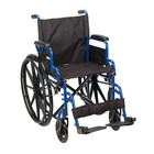 Lightweight Wheelchair W  Swing Away Footrests   Smooth Rolling Wheels New
