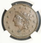 1836 Ngc Xf-45 Coronet Head Large Cent