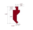 New 6    American Type With Safety Tang 85   Press Brake Punch Die Height  3 03 