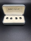 Vintage Tuxedo Shirt Cufflinks Men s Lord West  4  Silver black Fashion Classy 
