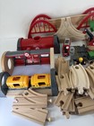 Lot Of Brio Brand Wood Wooden Train Tracks Bridge   Trains Metro Tunnel