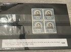 Nicaragua 1923 1 2c Black And Pale Blue Mint Block Of Stamps Sello Postal Opt