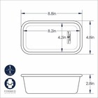 Nordic Ware 45910 Naturals 1 Lb  Aluminum Loaf Pan Uncoated Rectangle Silver