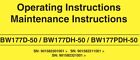 Bomag Bw177 D-50 Dh-50 Pdh-50 Single Drum Roller Operation   Maintenance Manual