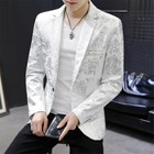 Men Button Slim Fit Suit Jacket Formal Casual Work Blazer Business Coat Tops