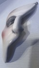 Vtg 1988 Phantom Of The Opera  Handmade Half Face Mask By Clay Art Usa  R u g 