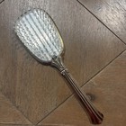 Vintage Gold Tone Floral  Vanity Hair Brush Victorian 10  Ornate Antique Beauty