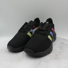 Adidas Shoes Youth Size 3 Black Cloudfoam Multi Stripe Unisex Kids Racer Tr23