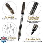 Riancy Fine Point Colored Pens 24 Colors 0 5mm Gel Ballpoint Pens Assorted Co