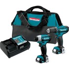 Makita 12v Max Cxt 1 5 Ah Lithium-ion Cordless Drill Driver And Impact - Piece 