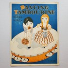Dancing Tambourine 1927 Beautiful Vintage Sheet Music Piano Ukulele Vocal Harms