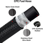 8 An Ptfe Fuel Line Kit An8 E85 Nylon Braided Fuel Hose 16ft  0 39  Id 