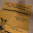 Goodwill Industries Vintage Donation Bag Large Paper Bag Sack Retro Advertising