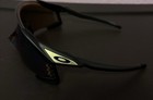 Oakley Men s Shield Sunglasses Black Plastic Frame Gold Mirrored Tinted Lens