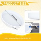 Large Epoxy Resin Table Molds 14 Inch Silicone Epoxy Resin Molds For Epoxy Re   