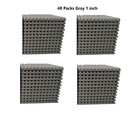 48 Pack 1  X 12  X 12  Acoustic Foam Tiles Panel Wedge Studio Soundproofing Wall